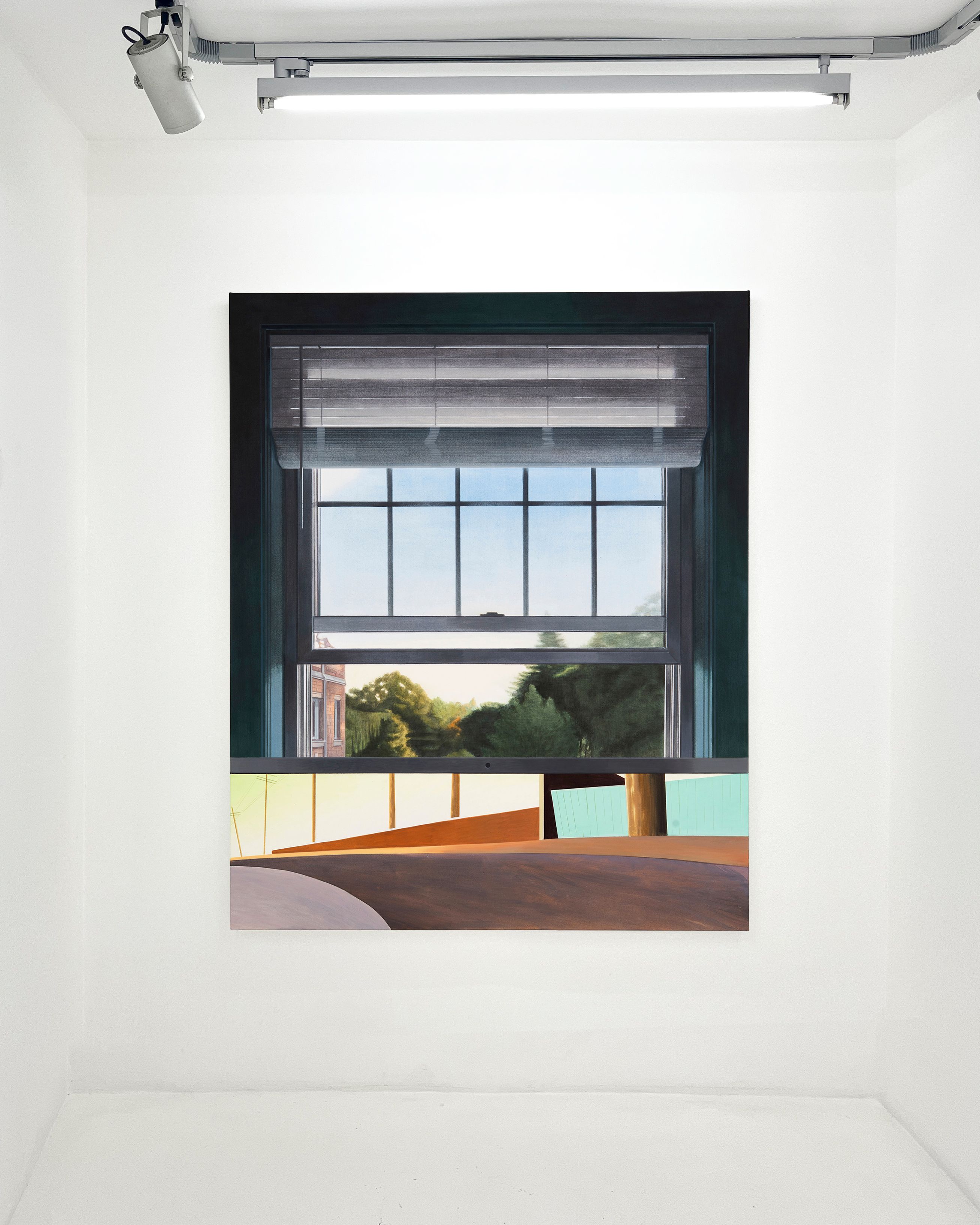 Exhibition view of Jonah Gebkas painting