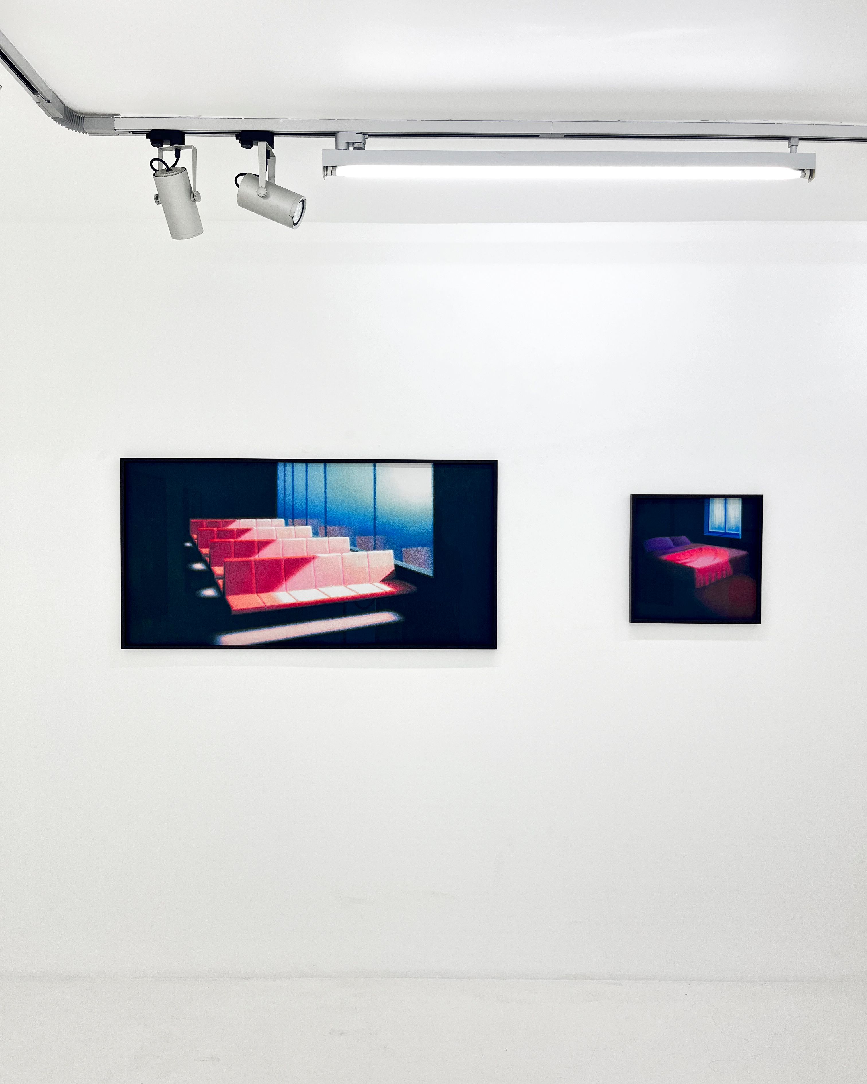 Exhibition view of Steffen Kerns drawings