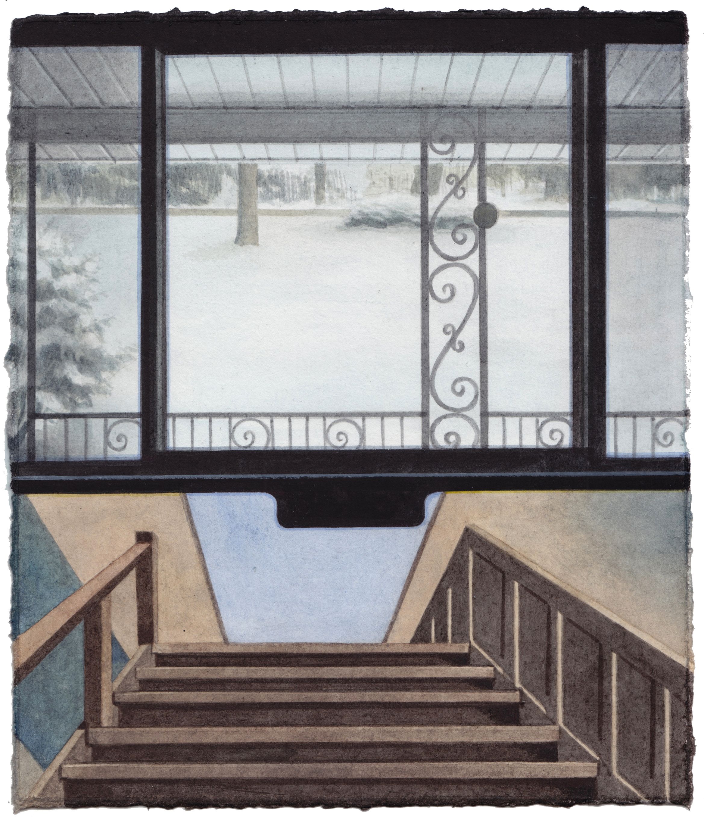 stairs leading to a window