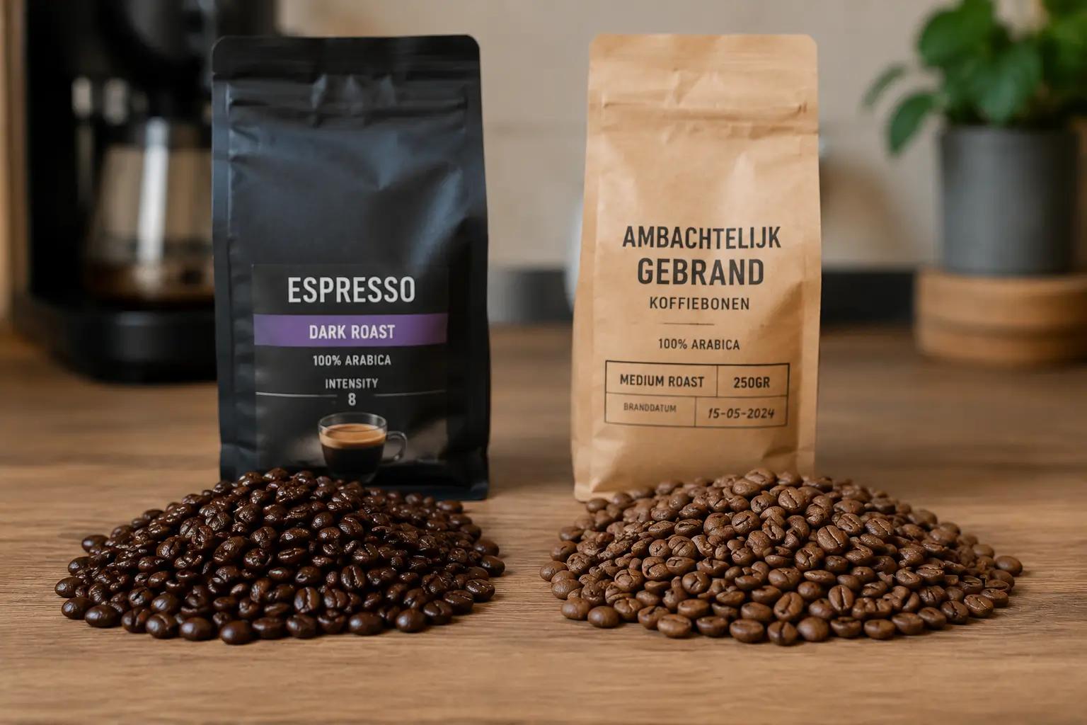 Zijn ambachtelijk gebrande koffiebonen het prijsverschil met de supermarkt waard? Ontdek de verschillen in versheid, smaak en prijs-kwaliteit!