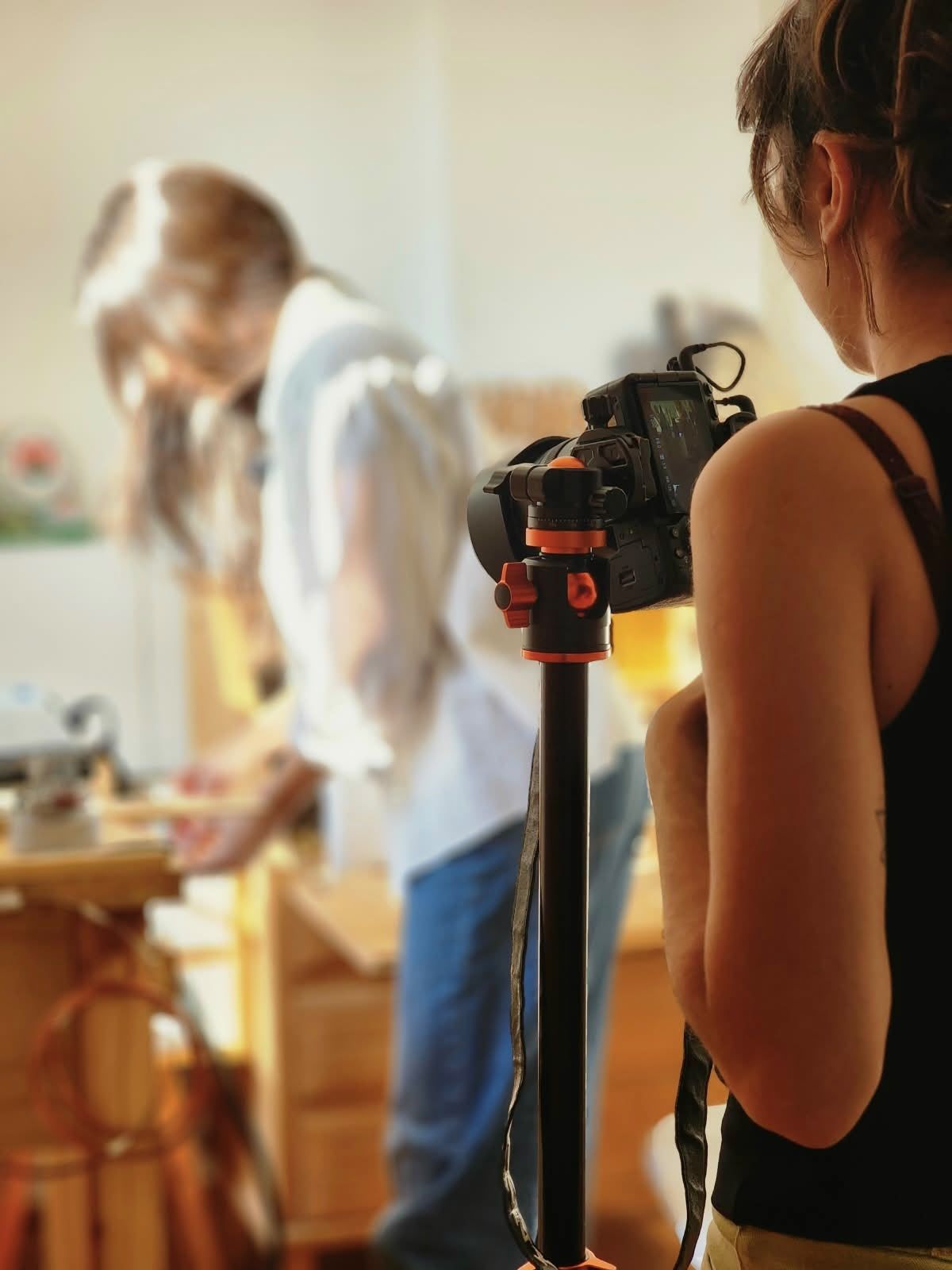More Vaquero trabajando en una producción de fotografía gastronómica
