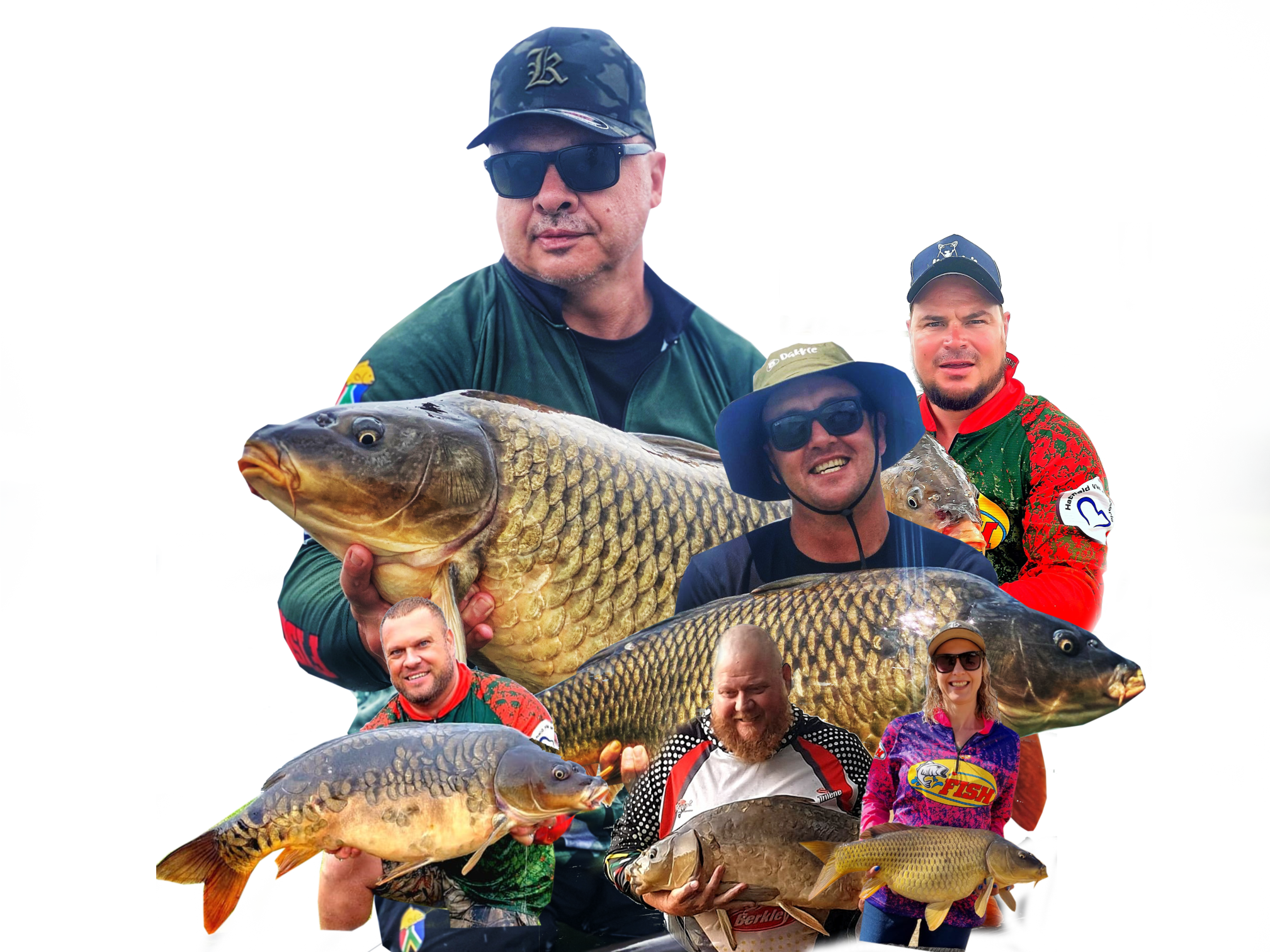 Anglers preparing rod setups before a session