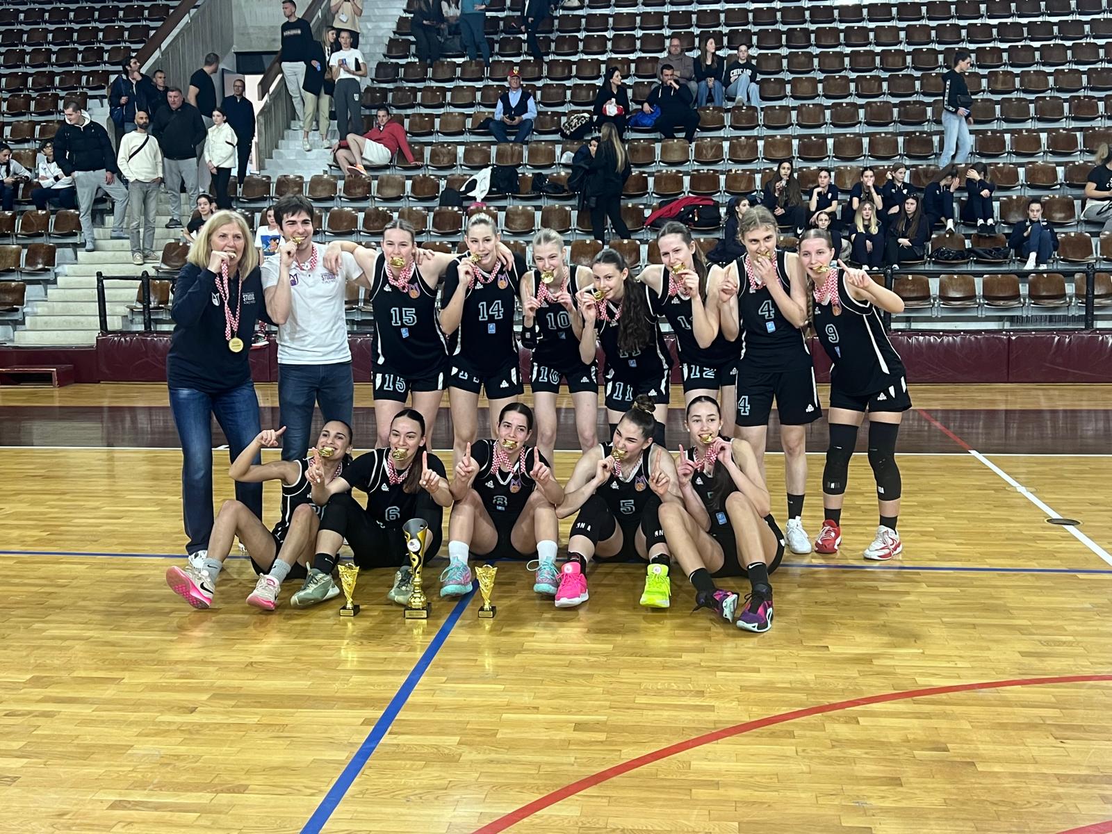 Juniorke Studija Zagreb slave naslov prvakinja Hrvatske u sezoni 2024./25.