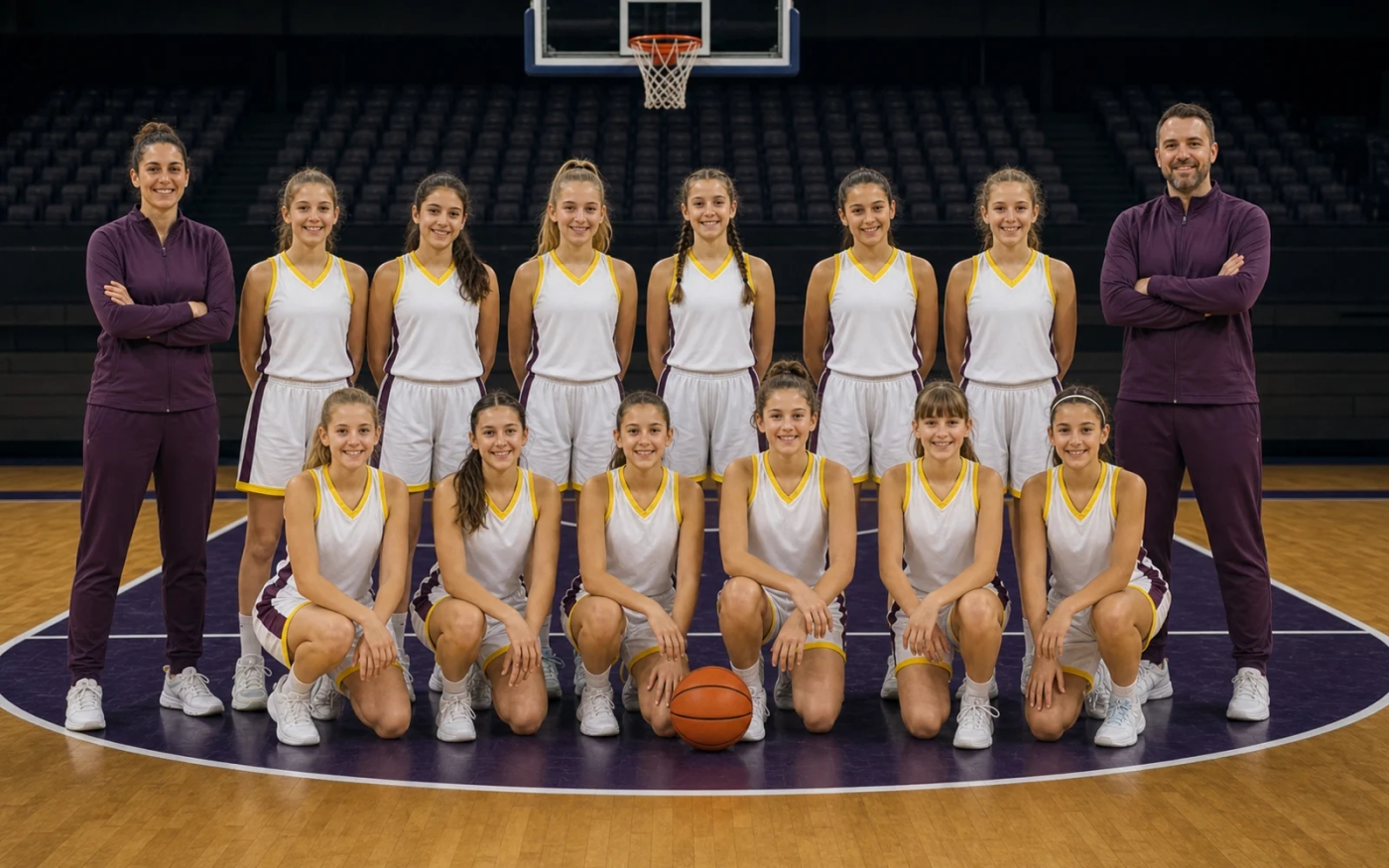 U12 ekipa Studija Zagreb, 12 igračica i stručni stožer