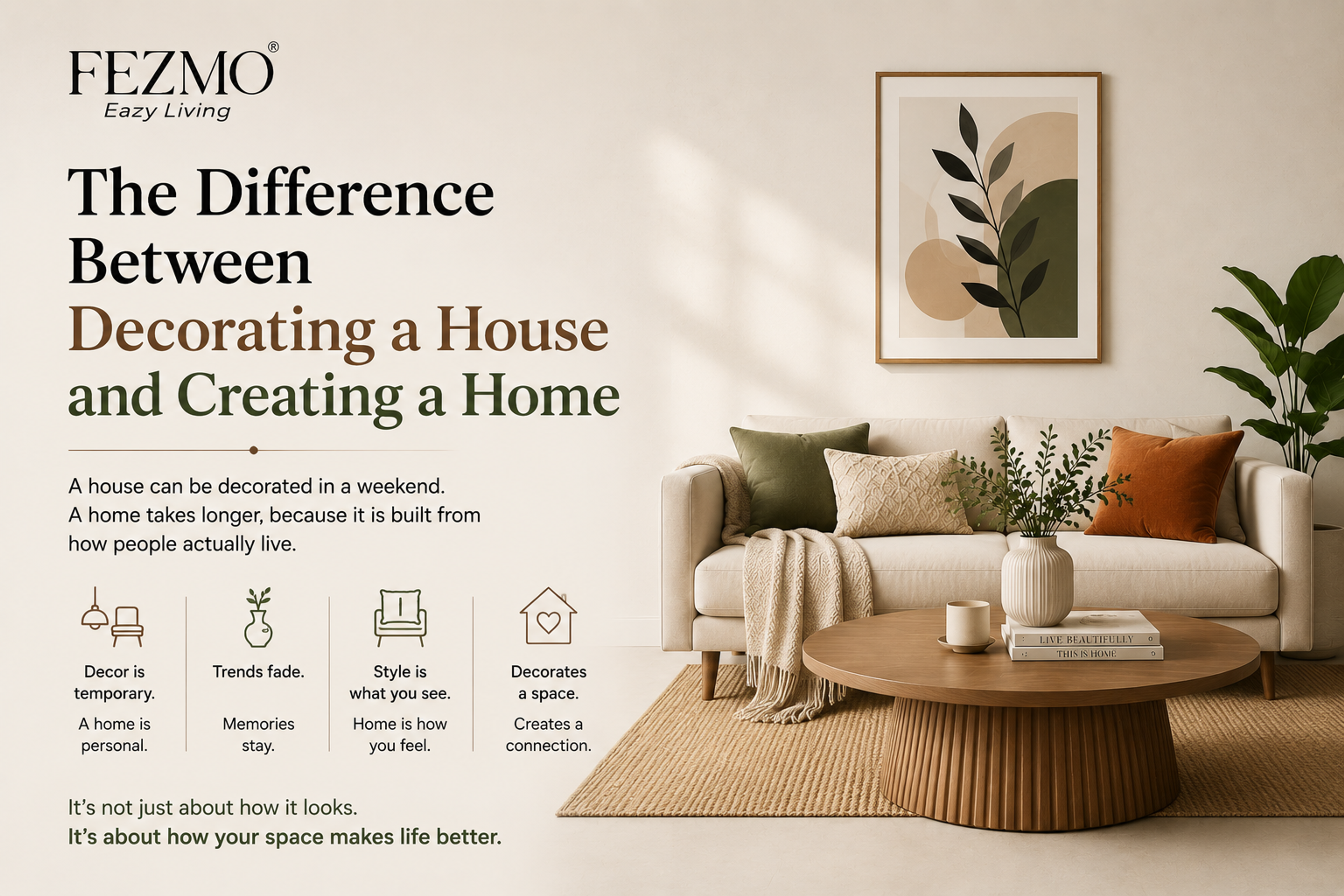 The Difference Between Decorating a House and Creating a Home
