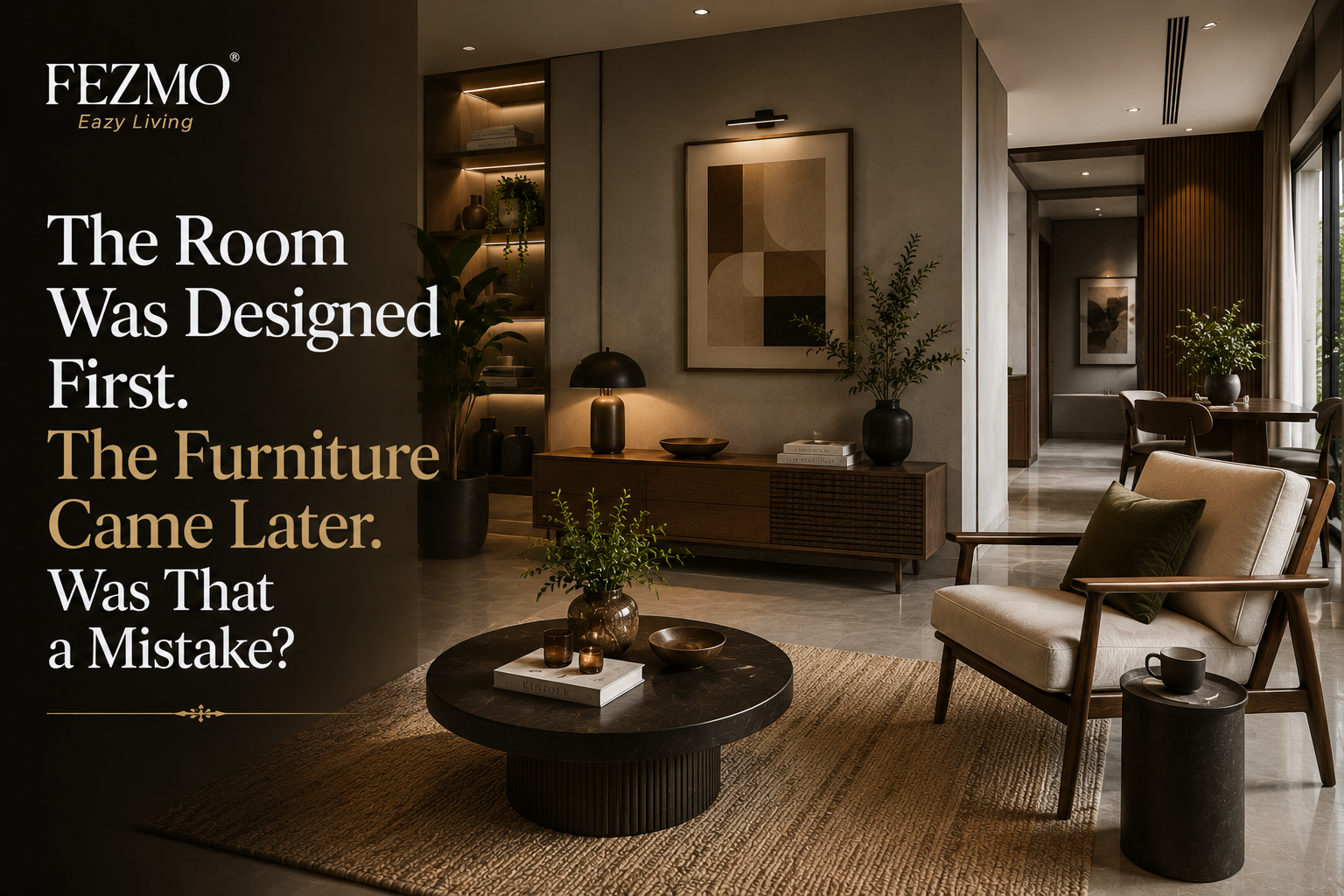The Room Was Designed First. The Furniture Came Later. Was That a Mistake?