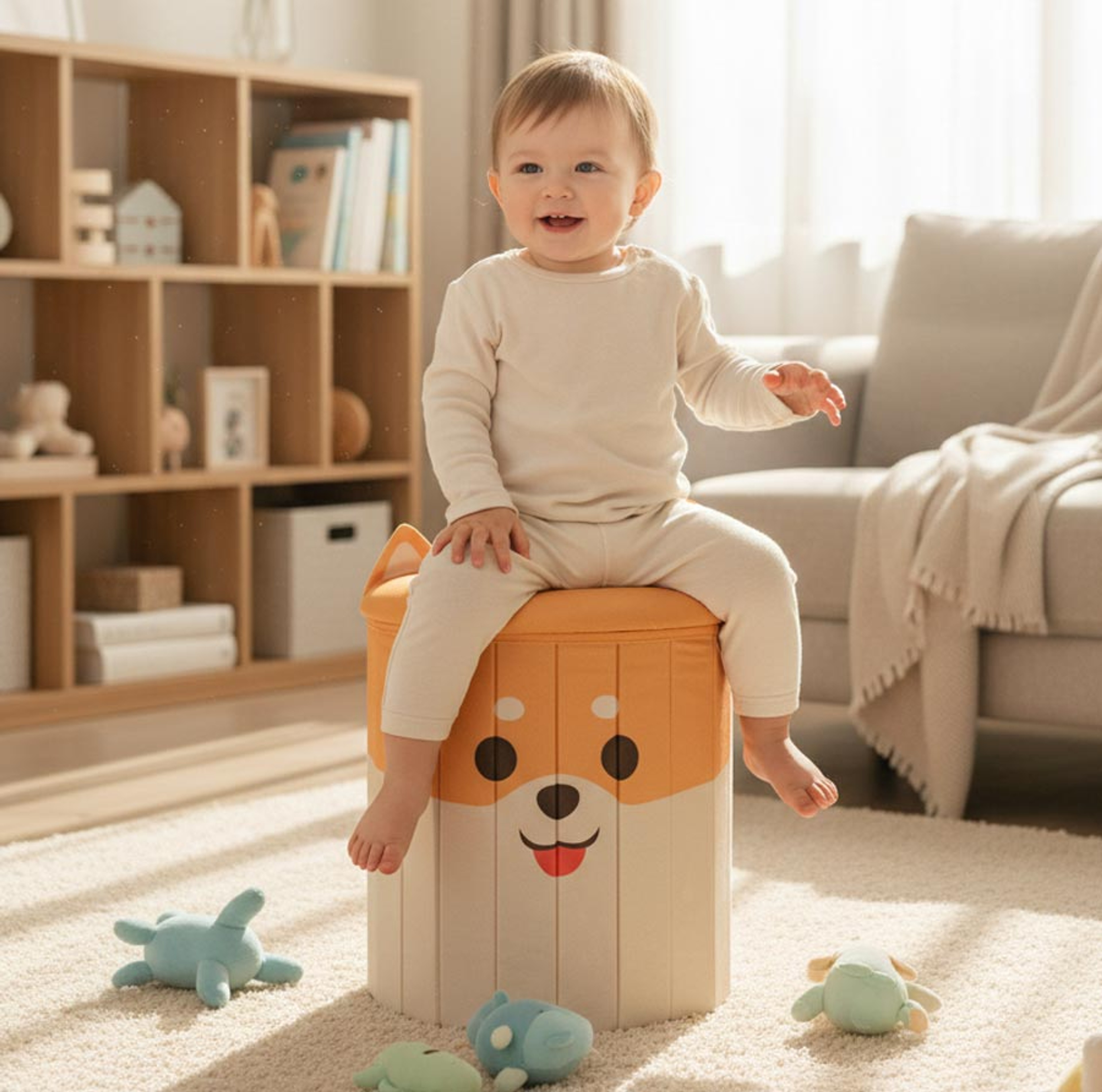 Kids Puppy Pouffe