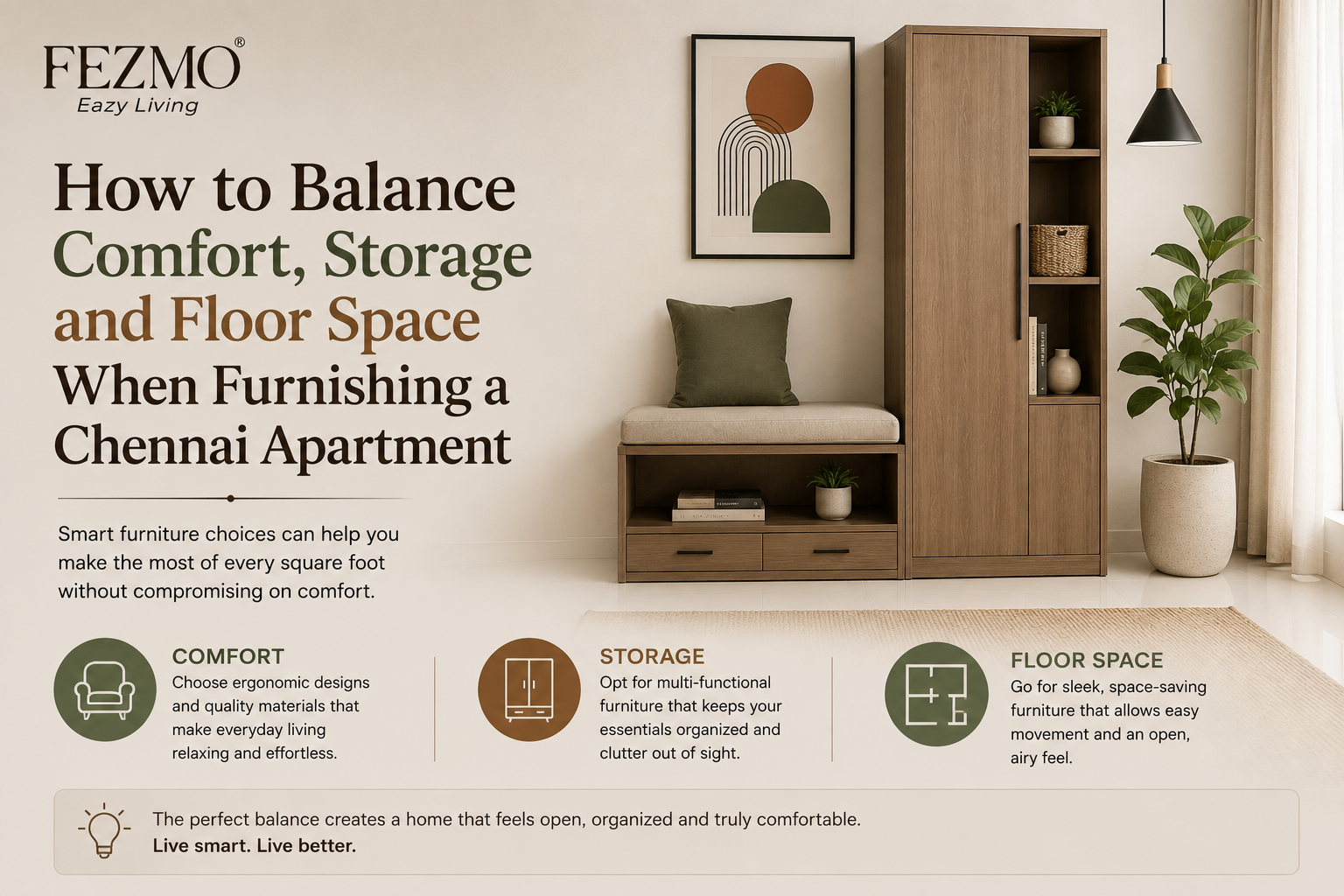 How to Balance Comfort, Storage and Floor Space When Furnishing a Chennai Apartment