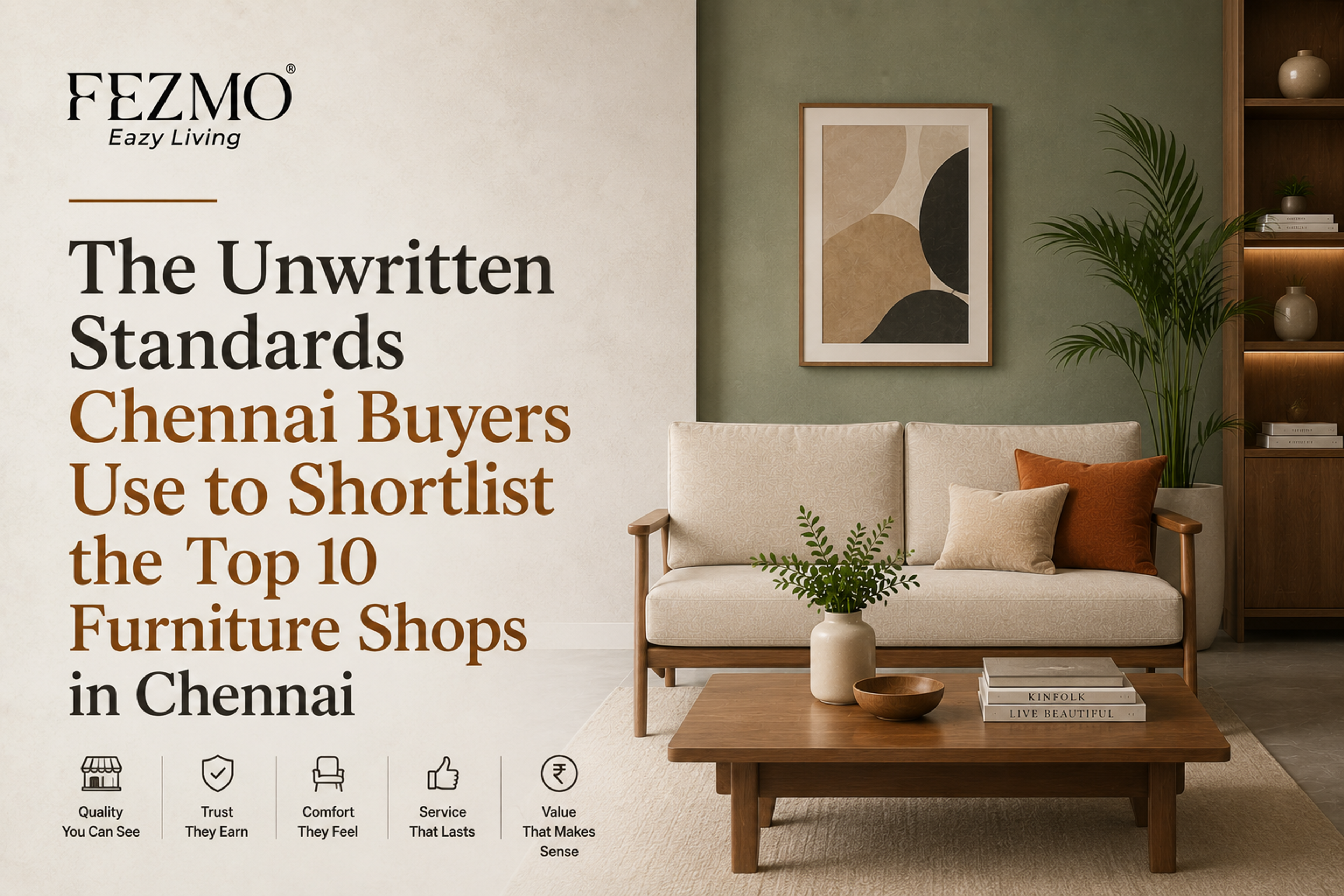 The Unwritten Standards Chennai Buyers Use to Shortlist the Top 10 Furniture Shops in Chennai