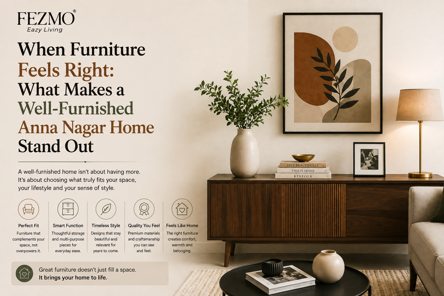 When Furniture Feels Right: What Makes a Well-Furnished Anna Nagar Home Stand Out