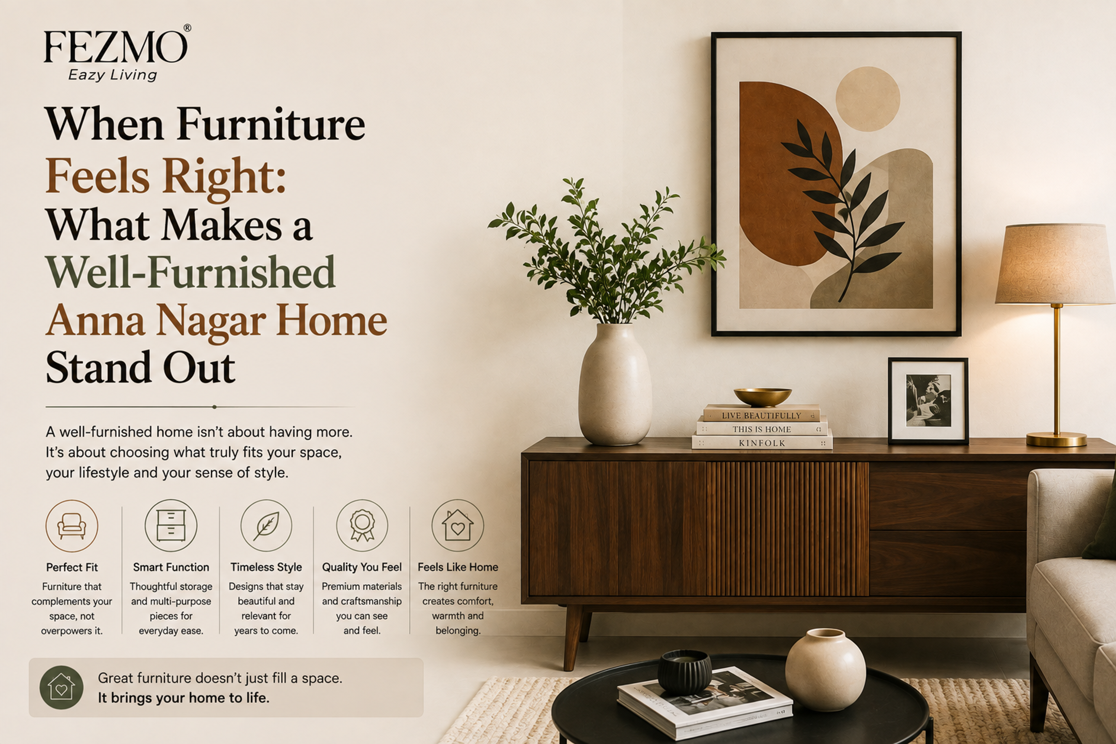When Furniture Feels Right: What Makes a Well-Furnished Anna Nagar Home Stand Out