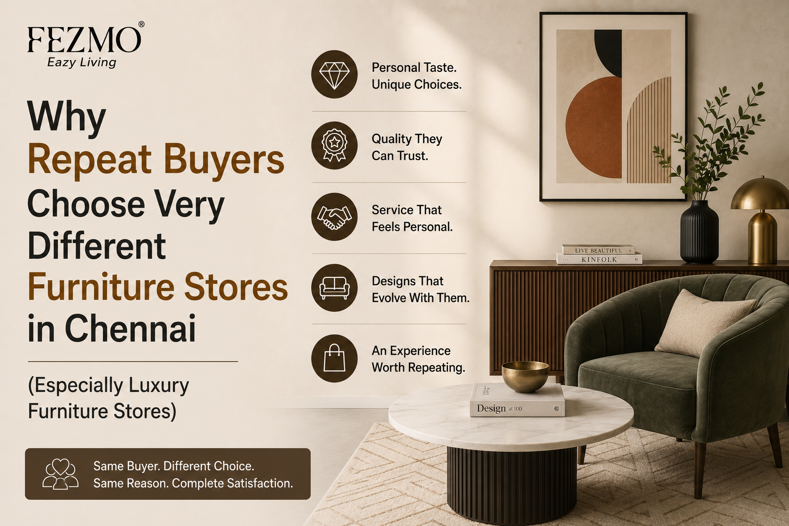 Why Repeat Buyers Choose Very Different Furniture Stores in Chennai (Especially Luxury Furniture Stores)