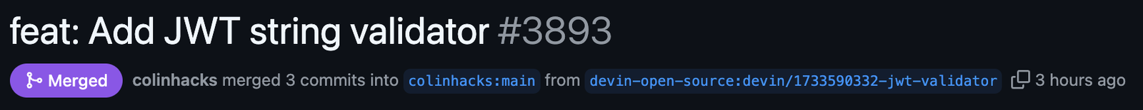 Devin's PR to Zod