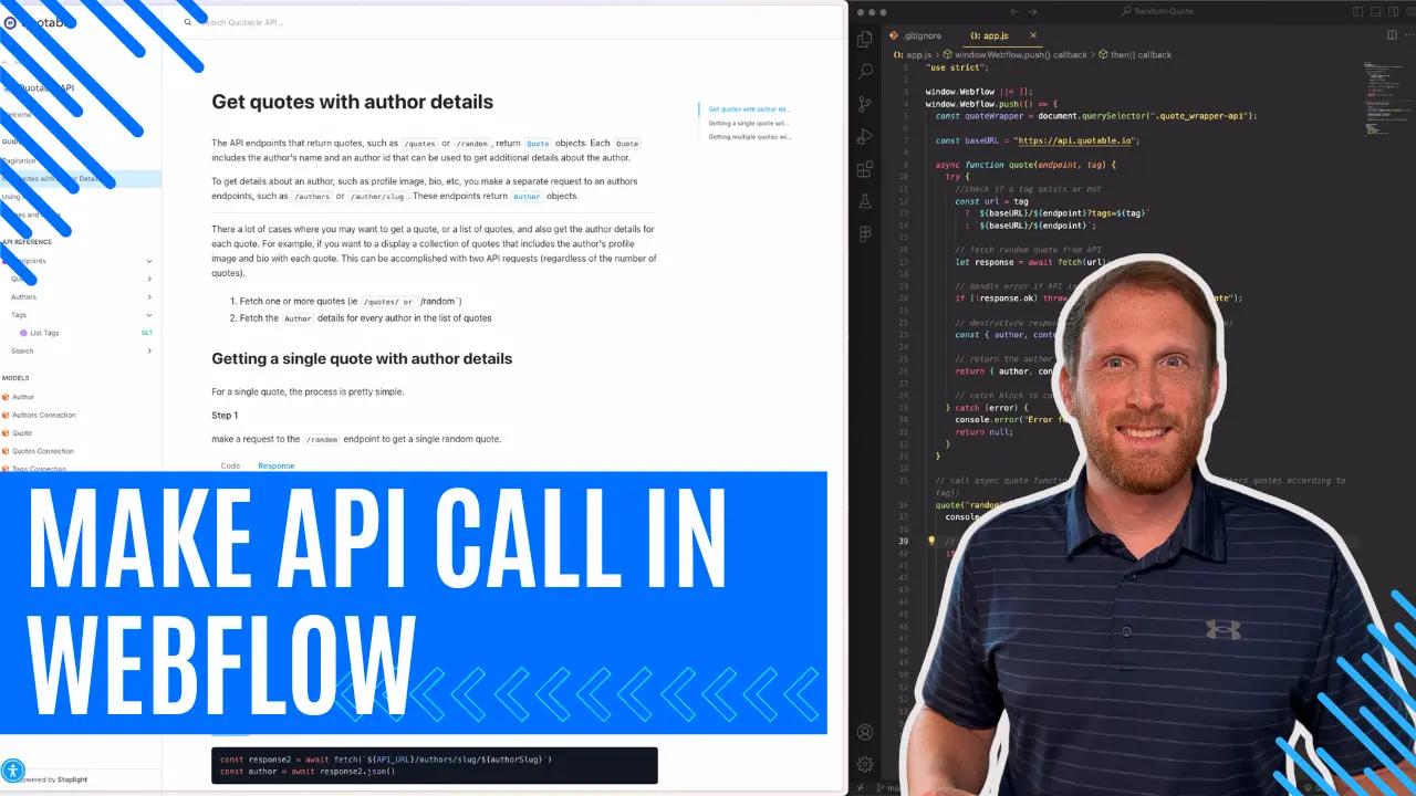 How to Make an API Call in Webflow and Display the Results on the Page ...