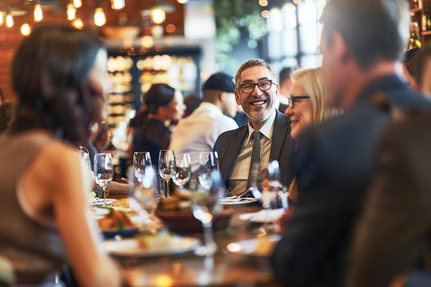 restaurant full of happy patrons