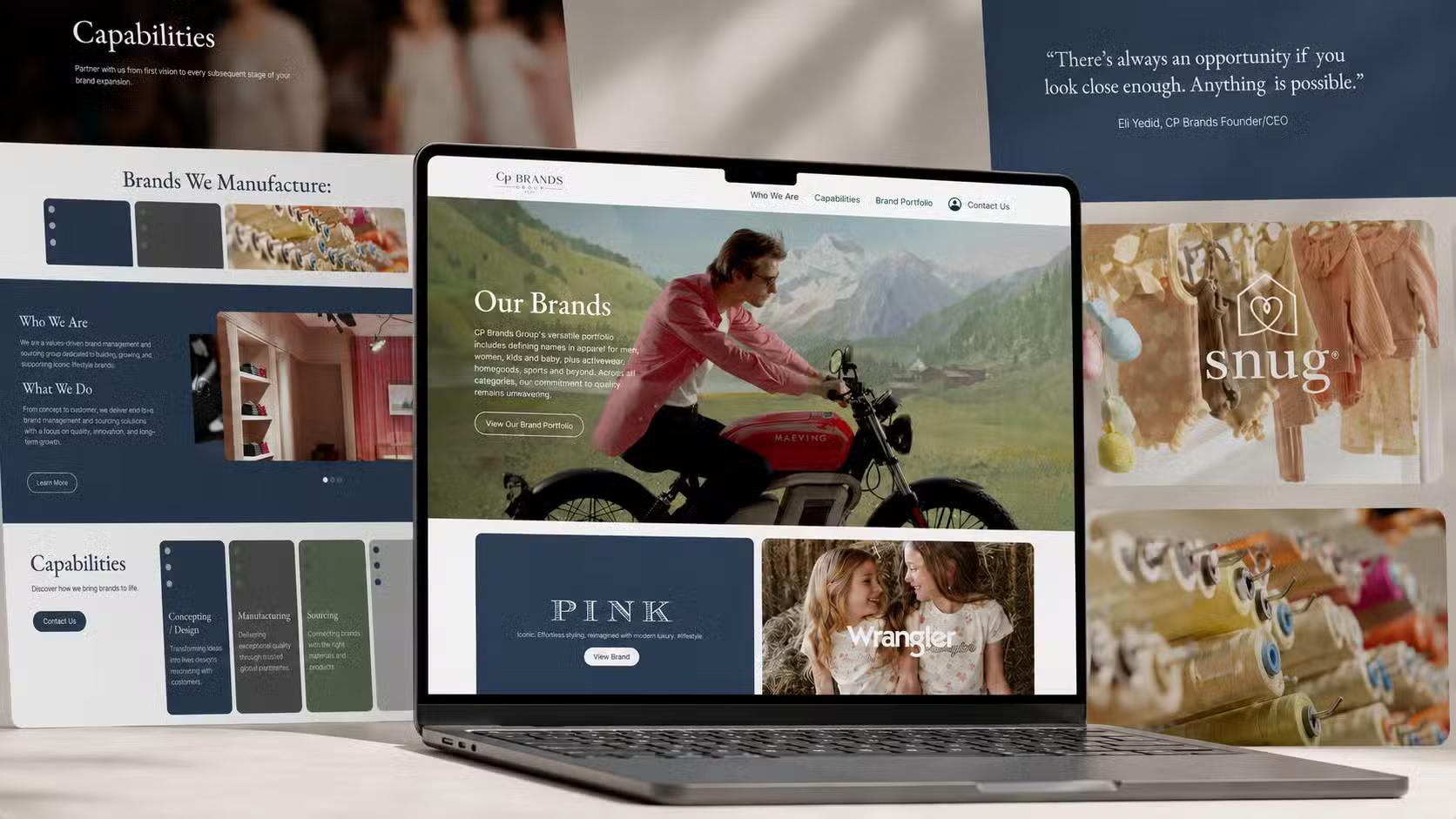 CP Brands Group Case Study Mockup