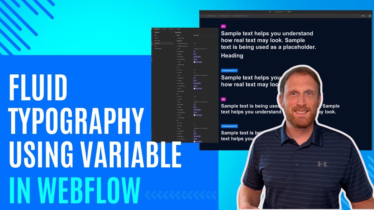 Fluid Typography Using Variables in Webflow