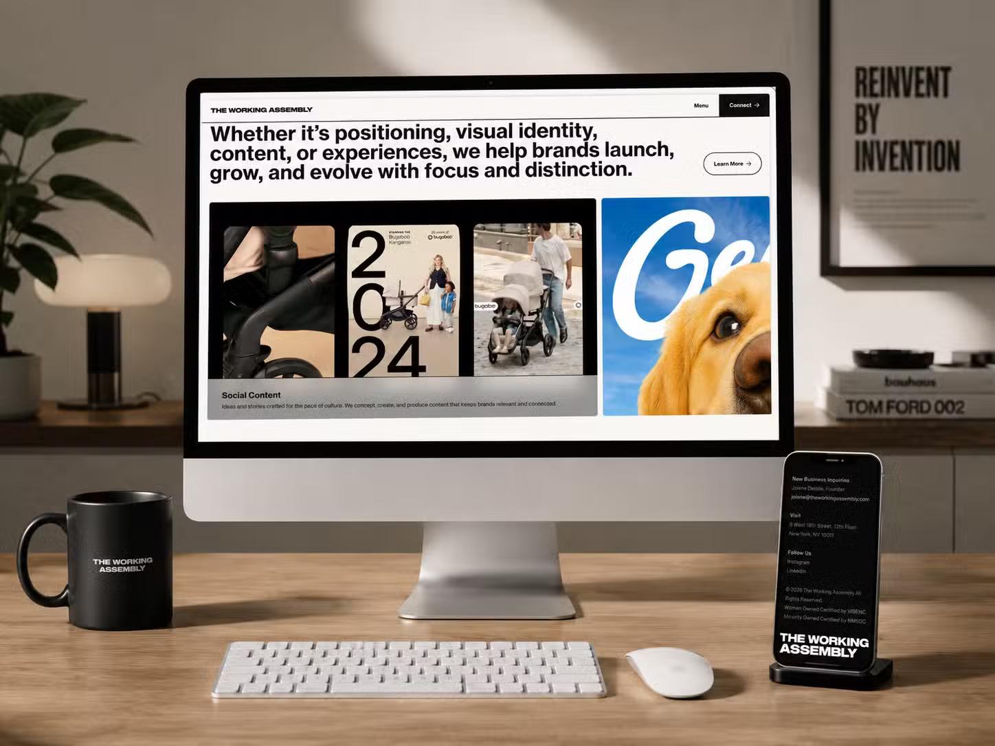 the working assemble mockup of desktop