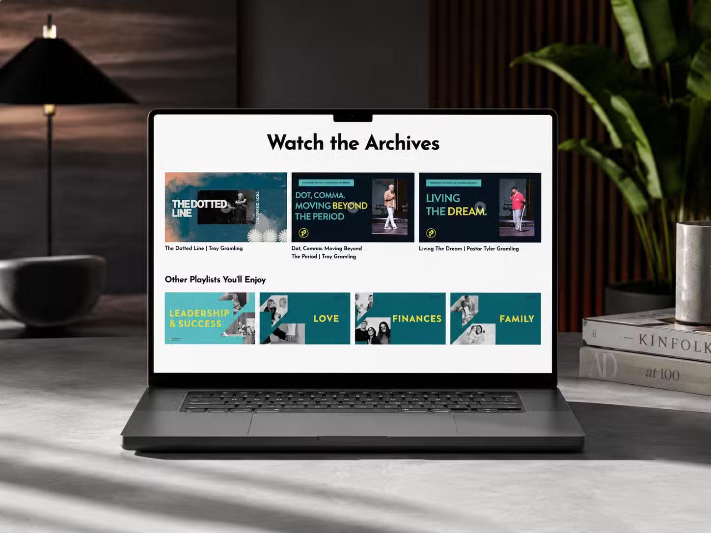 potential church website mockup