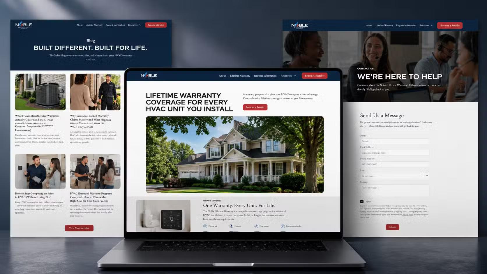 Noble Administration Case Study Mockup