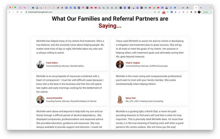 testimonials with pictures