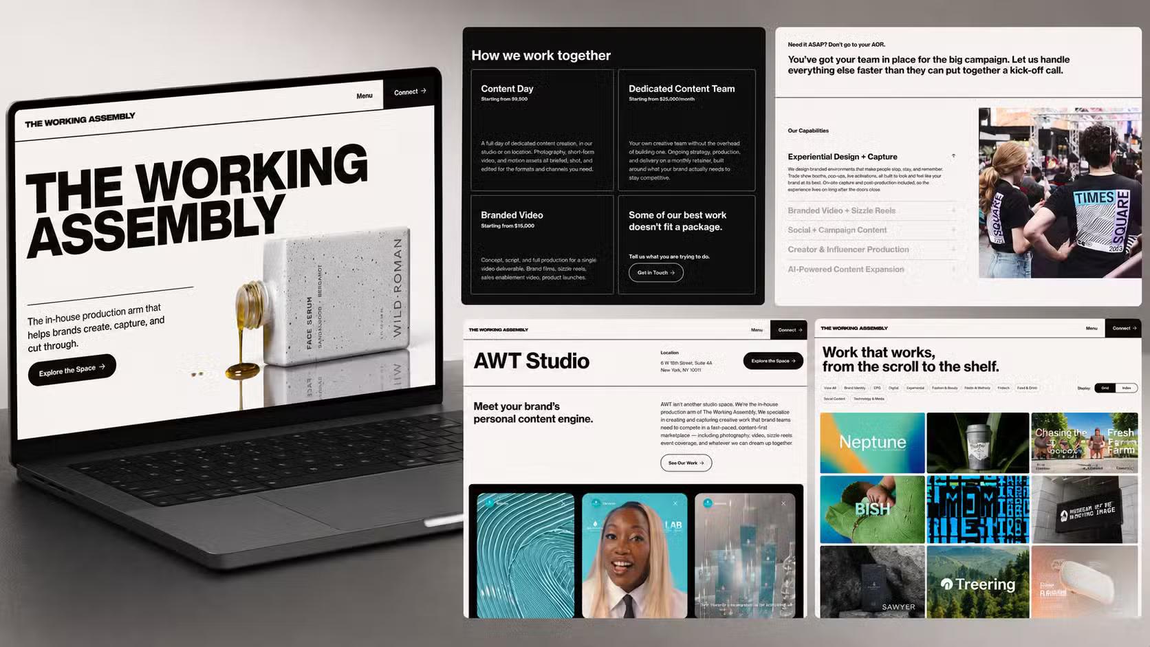The Working Assembly Case Study Mockups