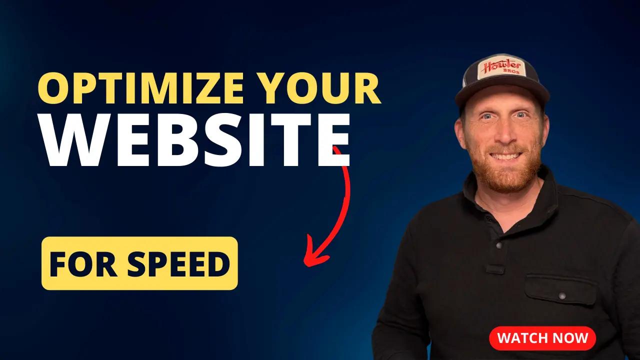 optimize your website speed thumbnail
