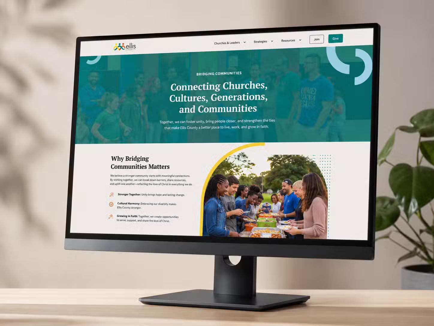 Ellis Baptist Association Case Study Mockup