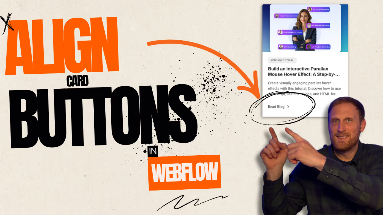 blog card graphic for aligning buttons on blog cards