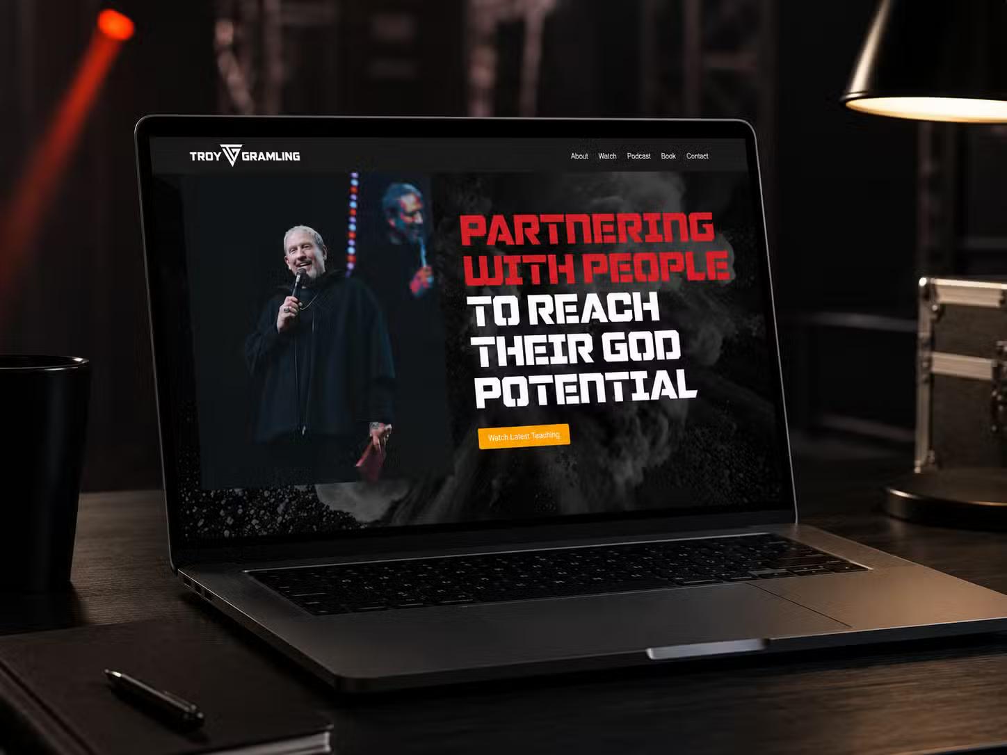 Troy Gramling Website Migration Mockup