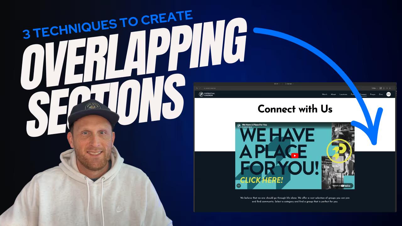 thumbnail for overlapping sections in webflow video