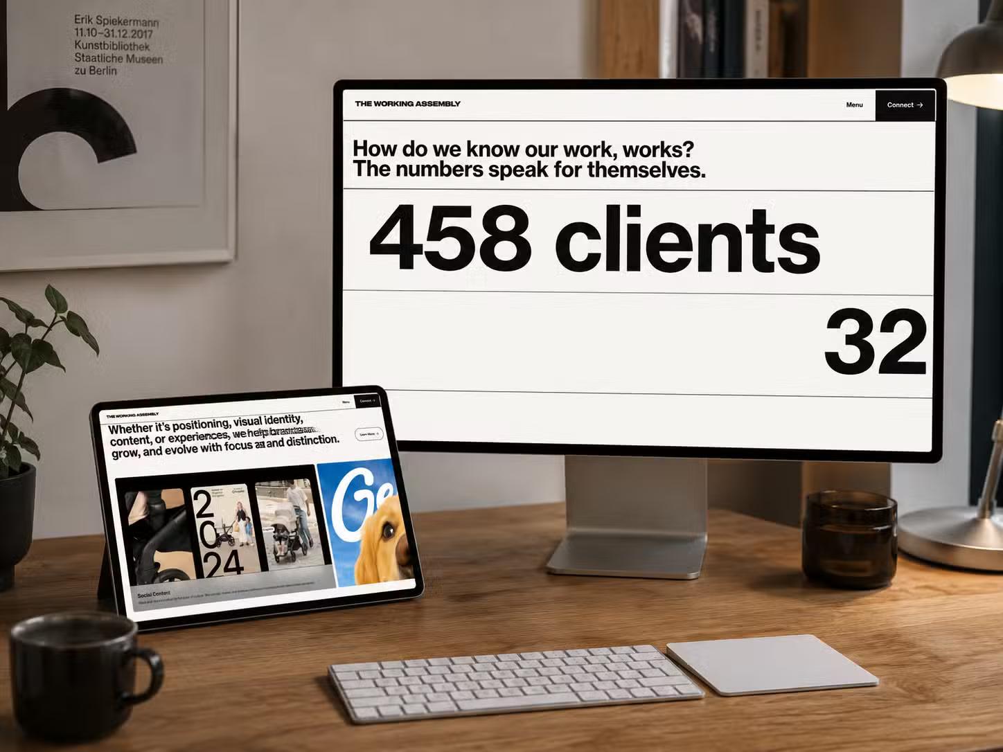 The Working Assembly Website Mockup Images