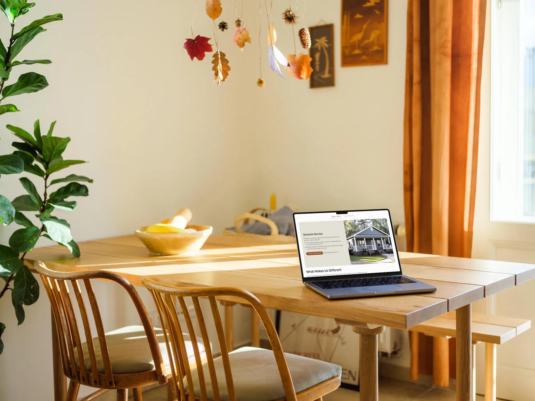 Dynamic home repair website page