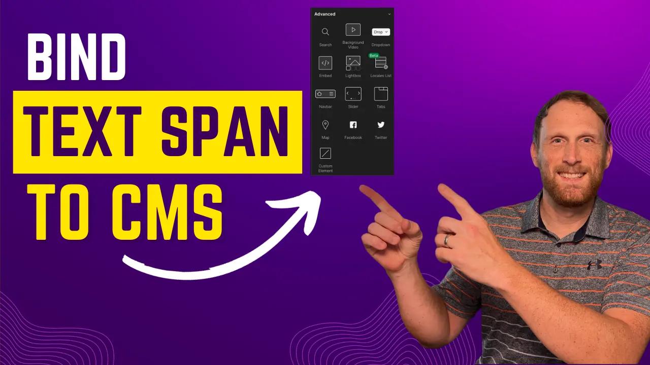 use text span with Webflow's CMS to create seo optimized landing pages