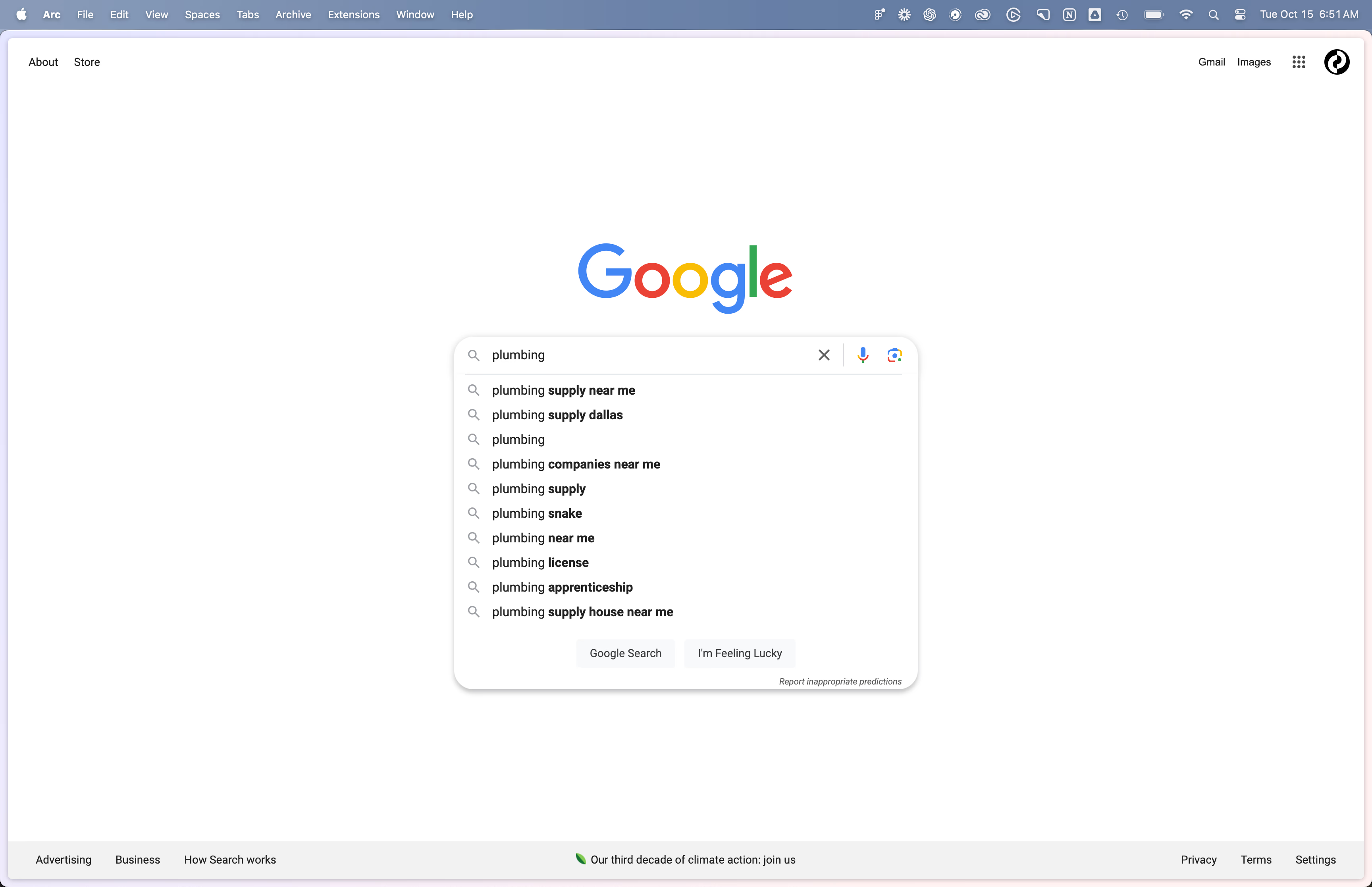 google search showing additional search results