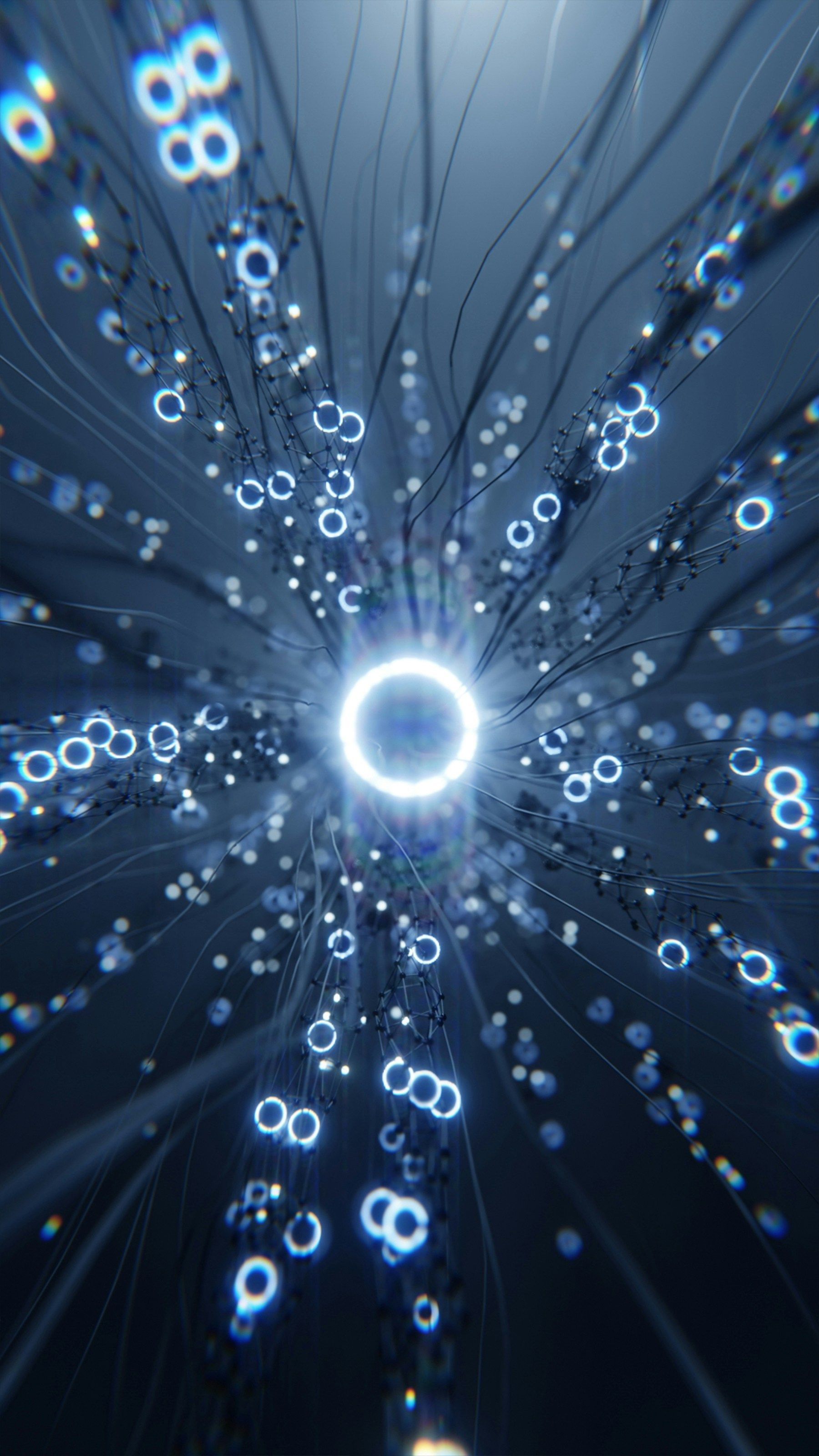 a blue background with numbers and a circle in the middle