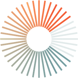 a colourful circle with a transparent center