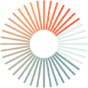 a colourful circle with a transparent center