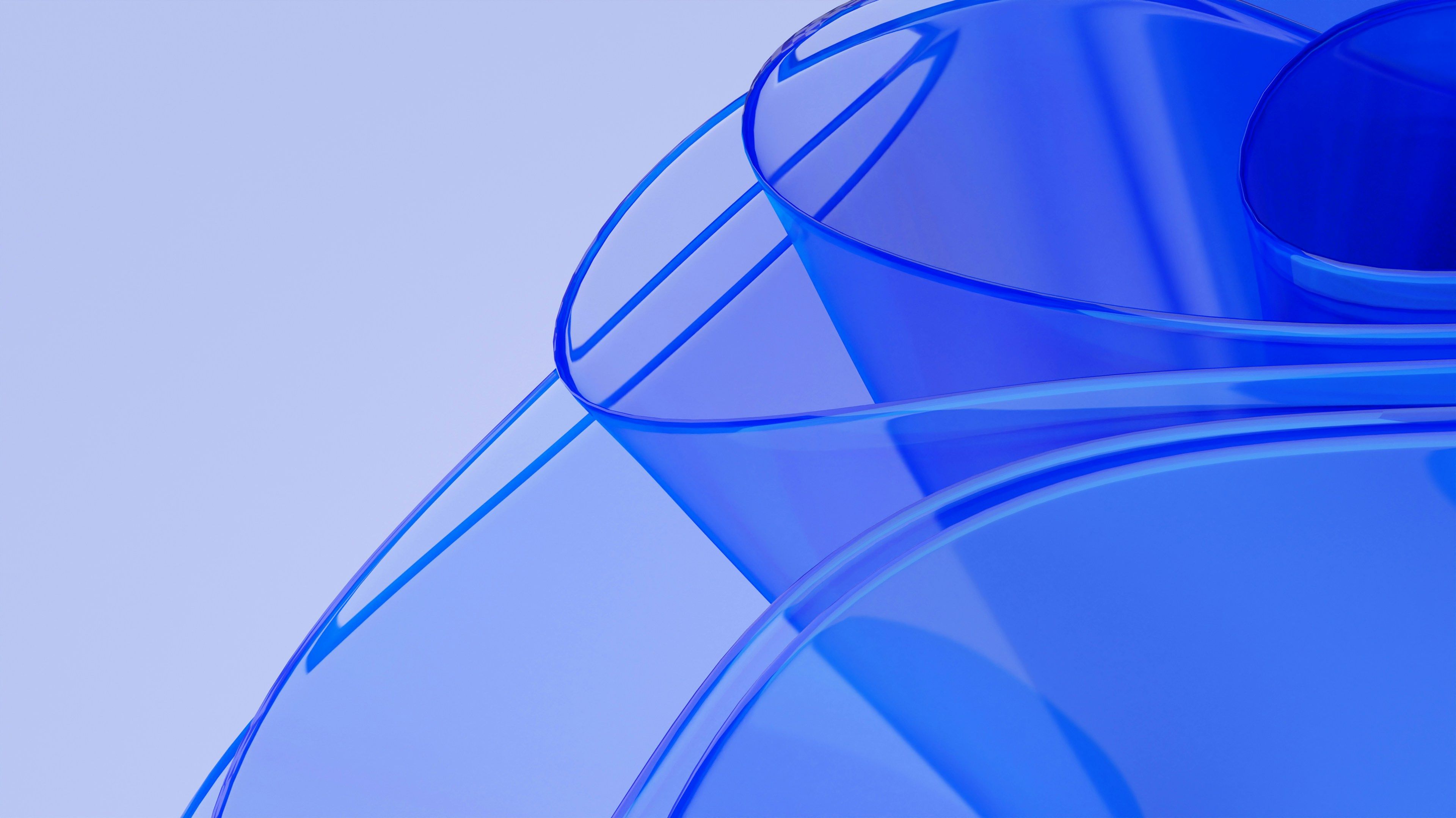 a close up of a blue object on a white background .