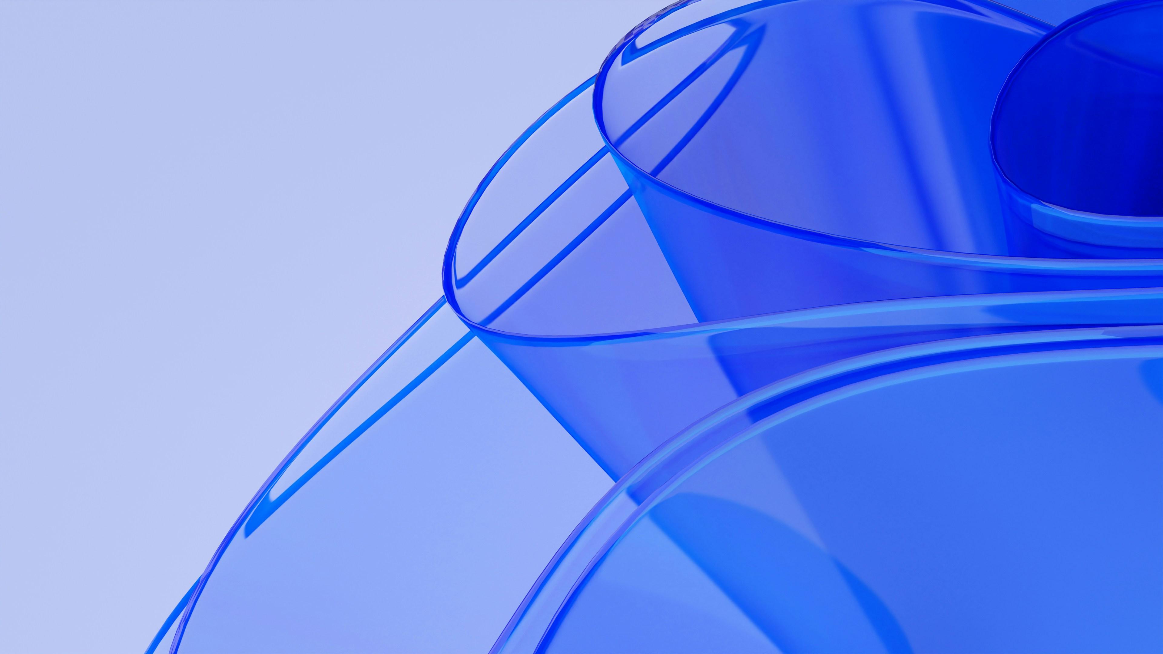 a close up of a blue object on a white background .