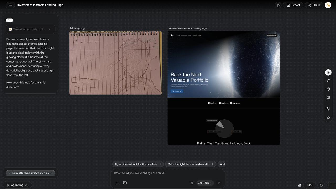 Google just made their Stitch tool even more insane (web design is dead)
