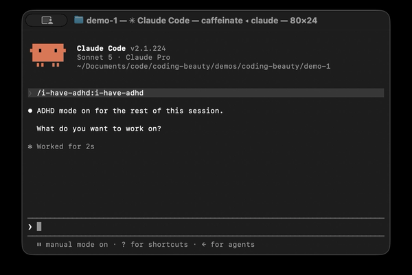 How to use the I Have ADHD Skill to transform Claude Code