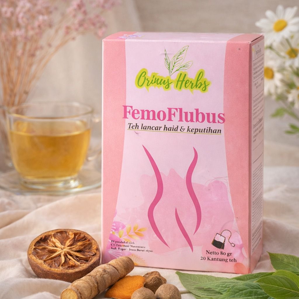 ORINUS HERBS FEMOFLUBUS – Teh Lancar Haid & Keputihan