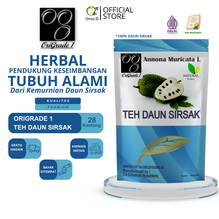 Teh Daun Sirsak Anoma Muricata OriGrade 1