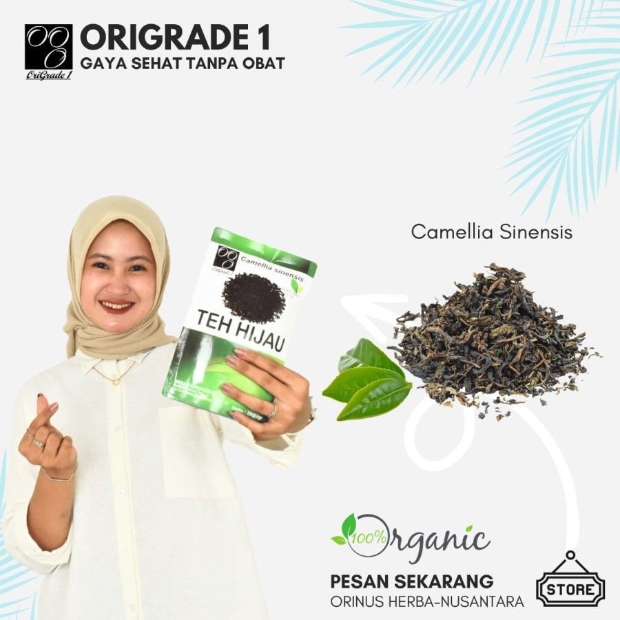 Teh Hijau Green Tea Solusi Diet Alami Ori Grade 1 3