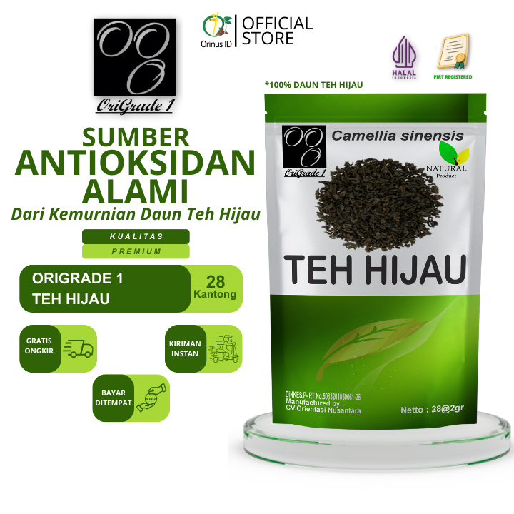 Teh Hijau Green Tea Solusi Diet Alami Ori Grade 1