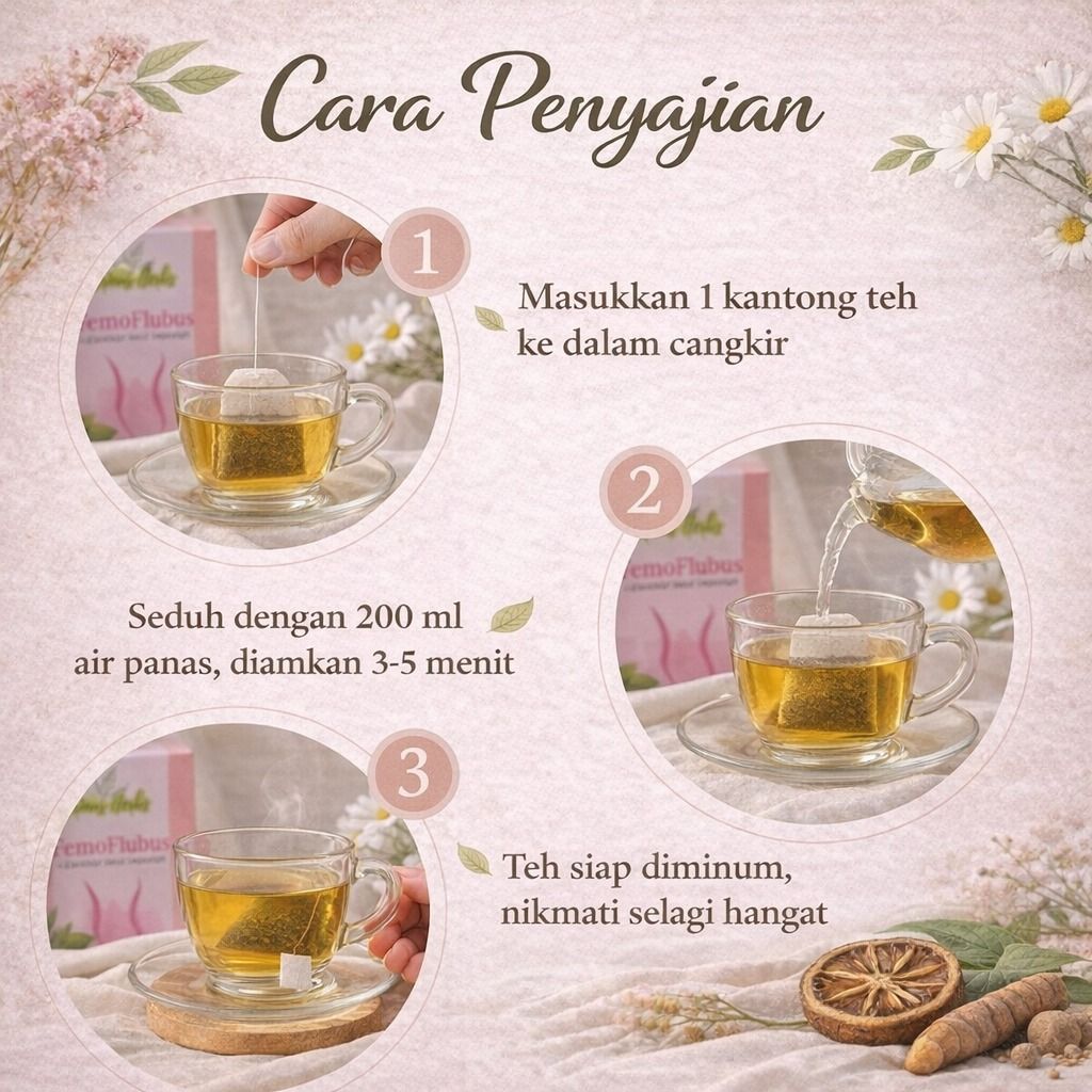 ORINUS HERBS FEMOFLUBUS – Teh Lancar Haid & Keputihan 3