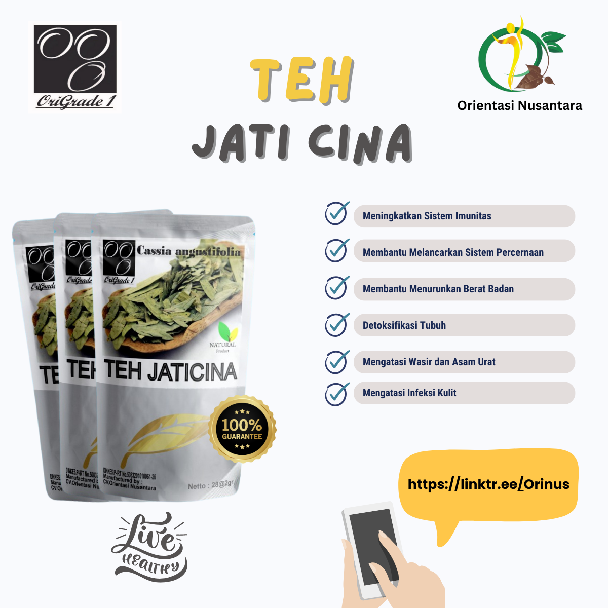 Teh Jati Cina Senna Alexandrina OriGrade 1 3