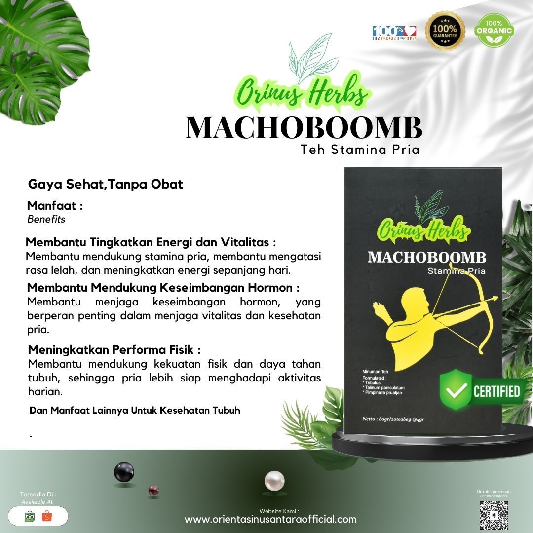 Teh Herbal Stamina Pria ORINUS HERBS Machoboomb 3