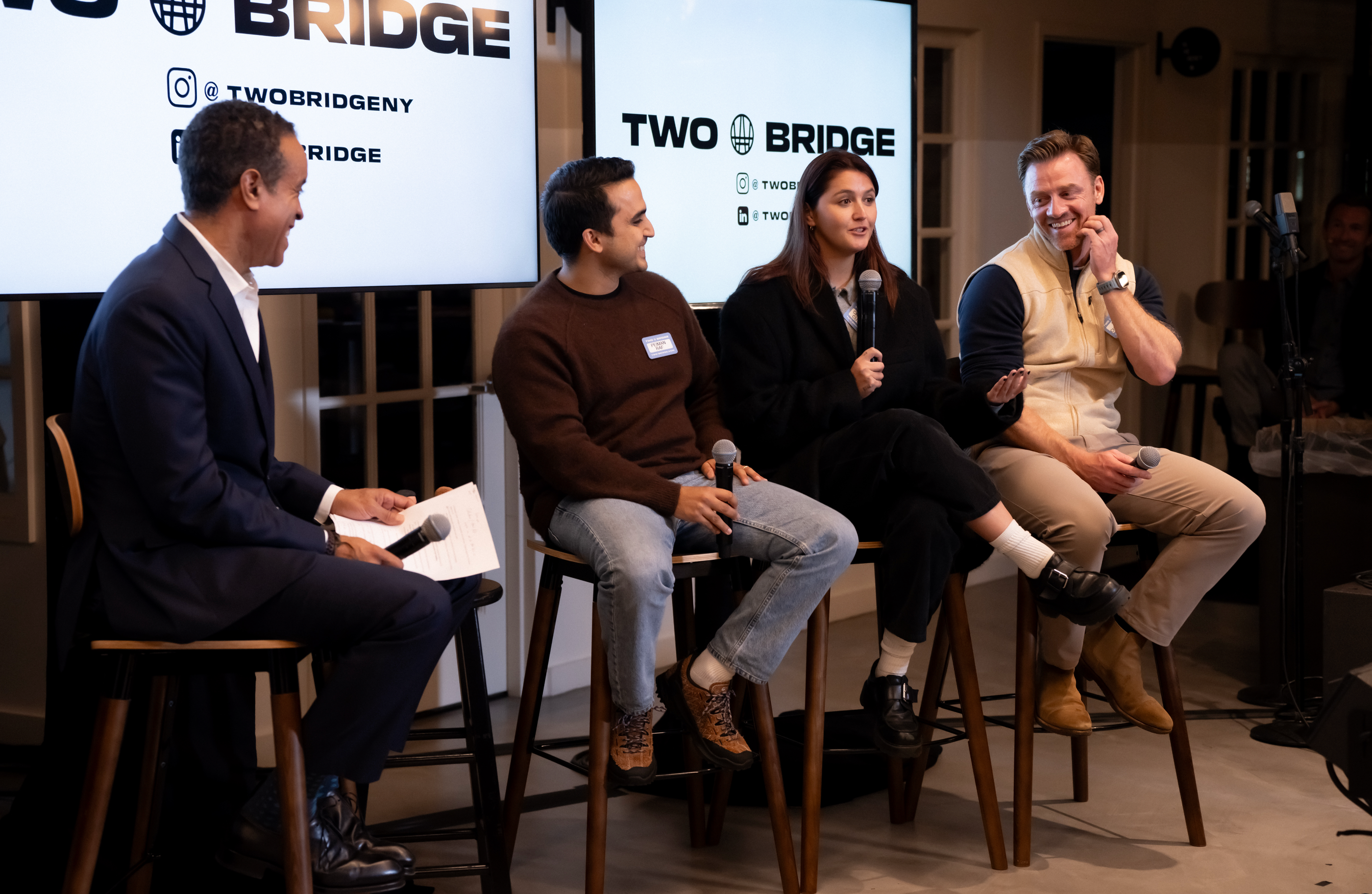 Held in partnership with Rhone, this powerful evening featured a Common Denominator preview followed by a live panel with Aaron Lazar, Chelsea Cutler, Peiman Raf, and Nate Checketts. Moderated by Maurice DuBois. The event celebrated stories of resilience and the role of community in mental health.